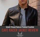 Review van Schott gewaxte natuurlijke koeienhuid Cafe leren jas